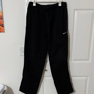 Nike Mens Black Joggers with White Logo